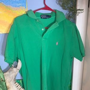 trendy green and pink Polo Ralph Lauren top